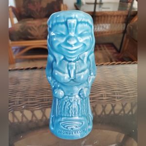 Wondercon tiki mug, 2018 Anaheim Villainess tiki mug. 7 3/4 inch tall x 3 1/4